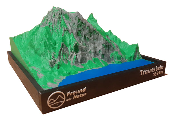 Der Wächter des Salzkammerguts | Bergreliefmodell Traunstein (1691m) | 100% 3D-Druck